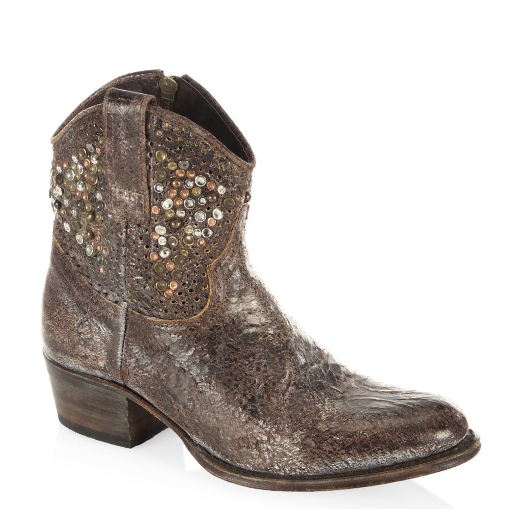 FRYE DEBORAH STUDDED BOOTIES